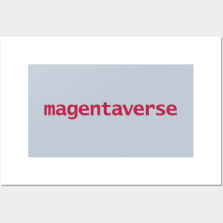 Magentaverse Typography in Viva Magenta Posters and Art